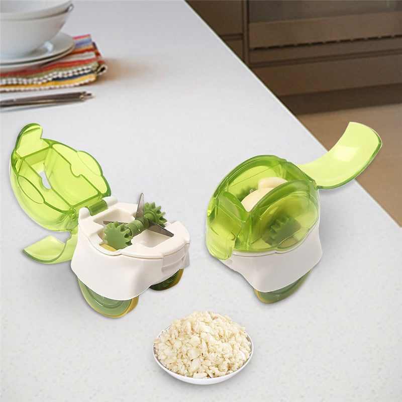 Kitchen Gadgets Mini Garlic Chopper creative Garlic Press Slicer Garlic  Dicer Grater