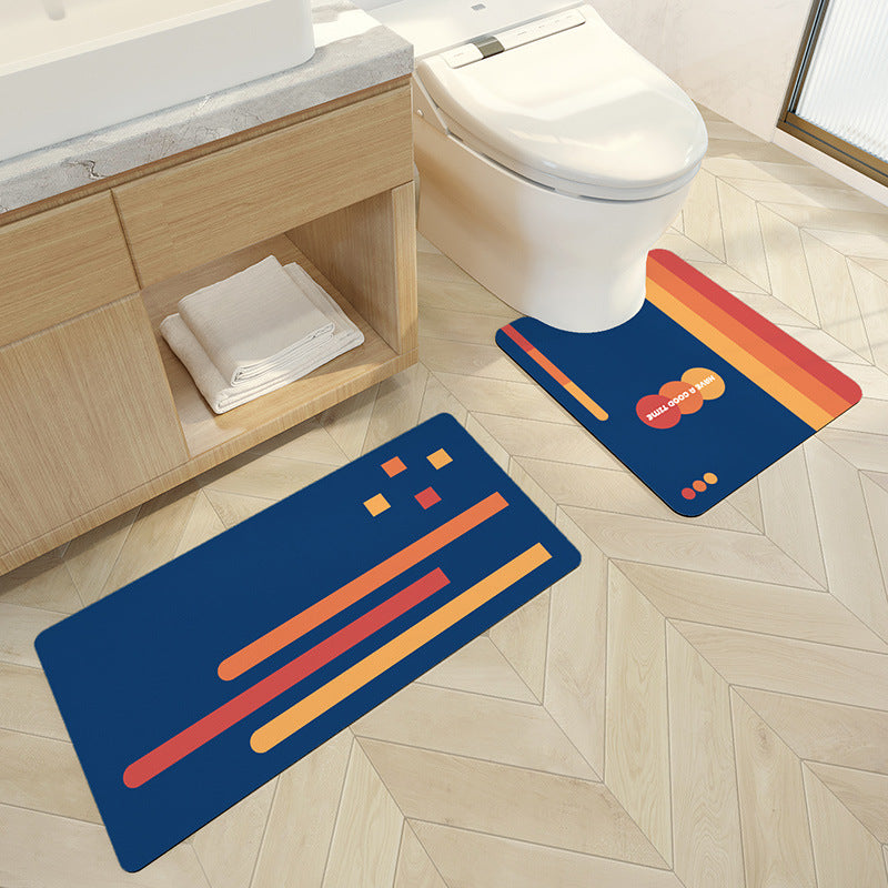 Home Bathroom Kitchen Absorbent Carpet Floor Mat