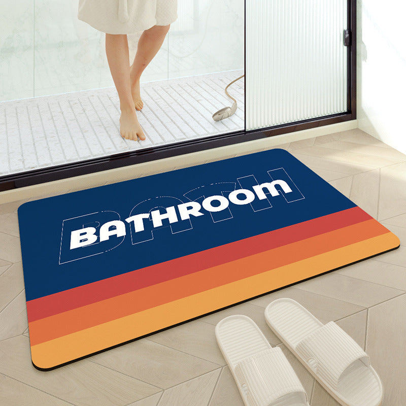 Home Bathroom Kitchen Absorbent Carpet Floor Mat