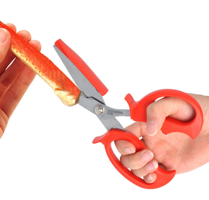 Crab Scissors Kitchen Cutter Lobster Crab Shell Leg Seafood Peeler Kitchen Knife Shears Vegetable Slicer Cutter Tool