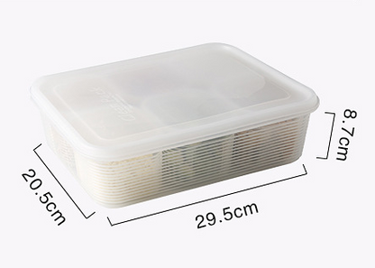 Refrigerator Fruit and Vegetable Storage Box Kitchen Drain Storage Box With Lid