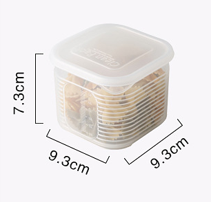 Refrigerator Fruit and Vegetable Storage Box Kitchen Drain Storage Box With Lid