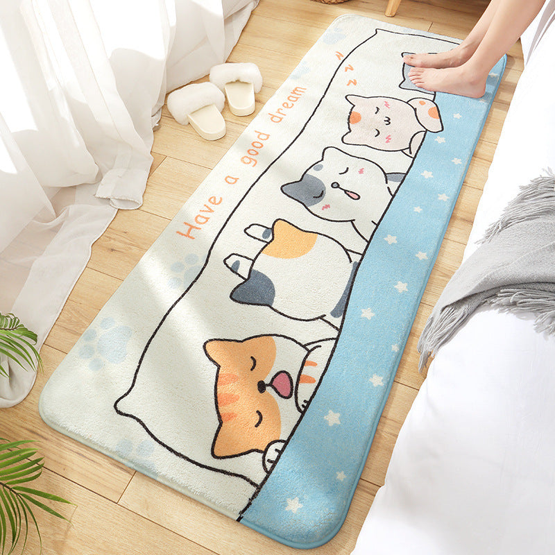 Cartoon Bedside Mat Household