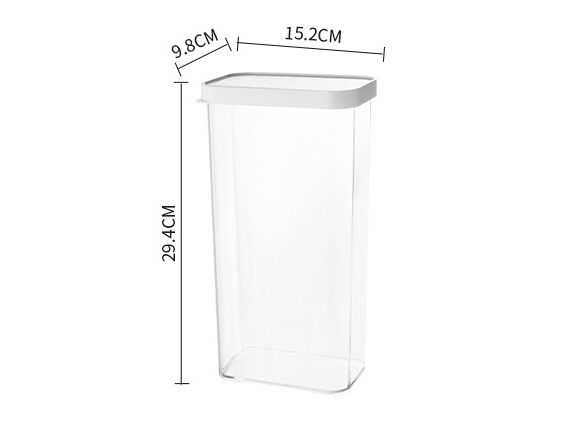 Transparent Plastic With Lid Can Be Combined To Stack Food Storage Tank