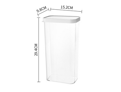 Transparent Plastic With Lid Can Be Combined To Stack Food Storage Tank