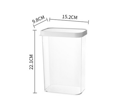 Transparent Plastic With Lid Can Be Combined To Stack Food Storage Tank