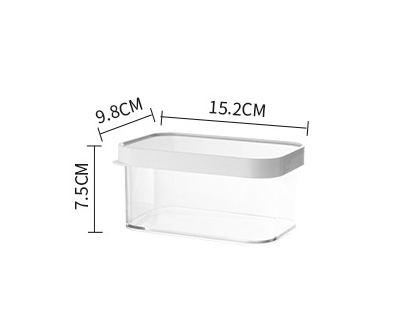 Transparent Plastic With Lid Can Be Combined To Stack Food Storage Tank