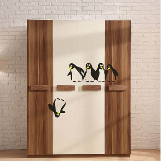 Funny Penguin Kitchen Fridge Sticker Creative Kitchen Wall Sticker