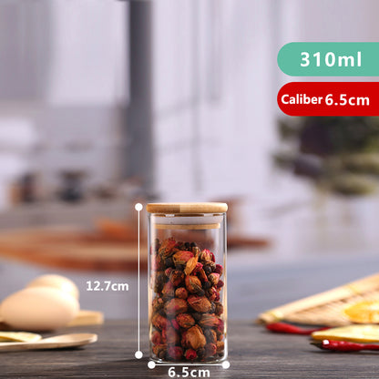 High Borosilicate Glass Sealed Jar Transparent Household