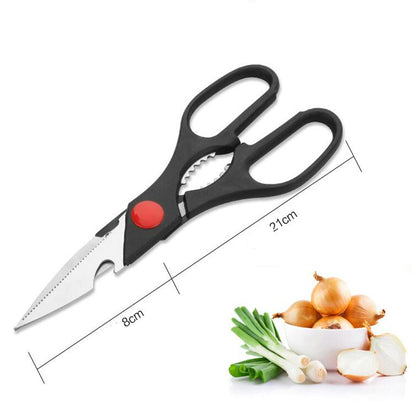 Stainless steel multifunctional kitchen scissors