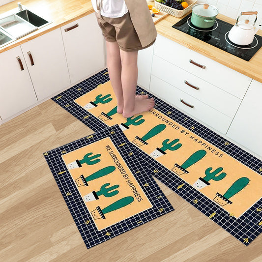 Household Fashion Simple Stain-resistant Kitchen Floor Mat