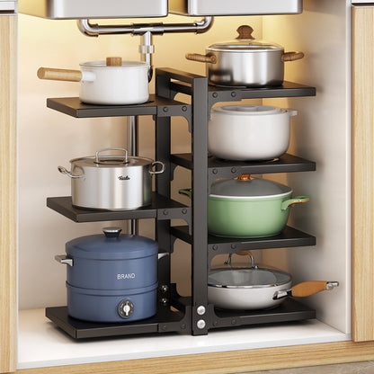 Kitchen Shelf Household Multi Layer Storage Pot Shelf