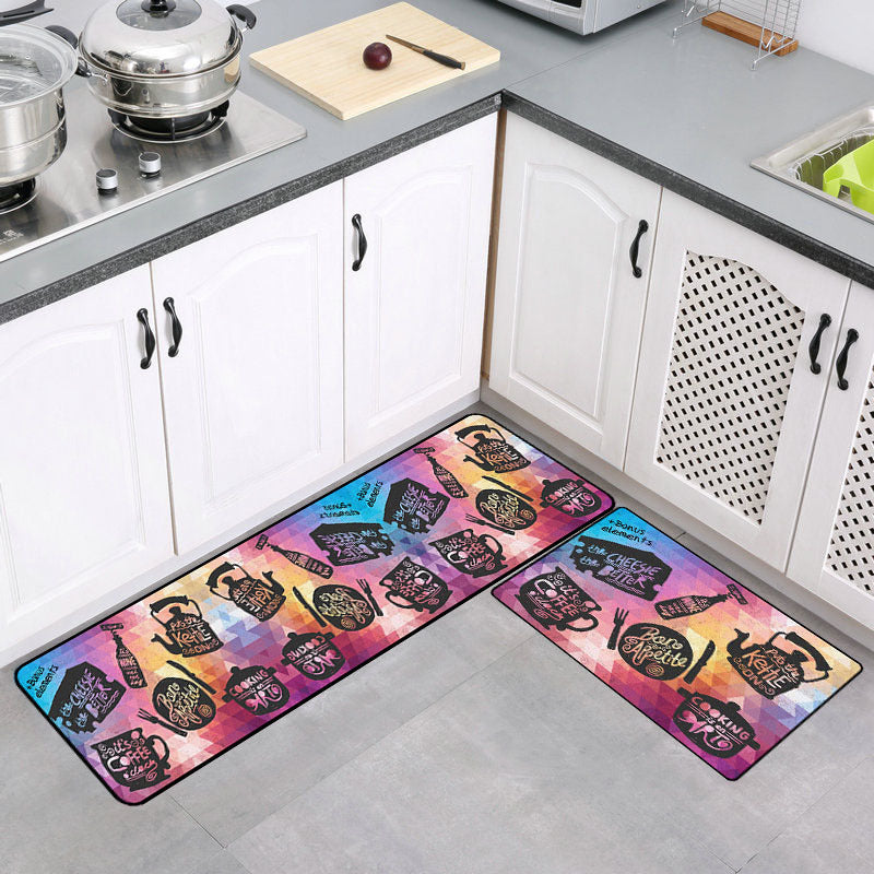 Kitchen Long Floor Mat Carpet Bathroom Water Absorption