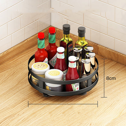 Multifunctional Circular Storage And Rotatable Kitchen Seasoning Rack