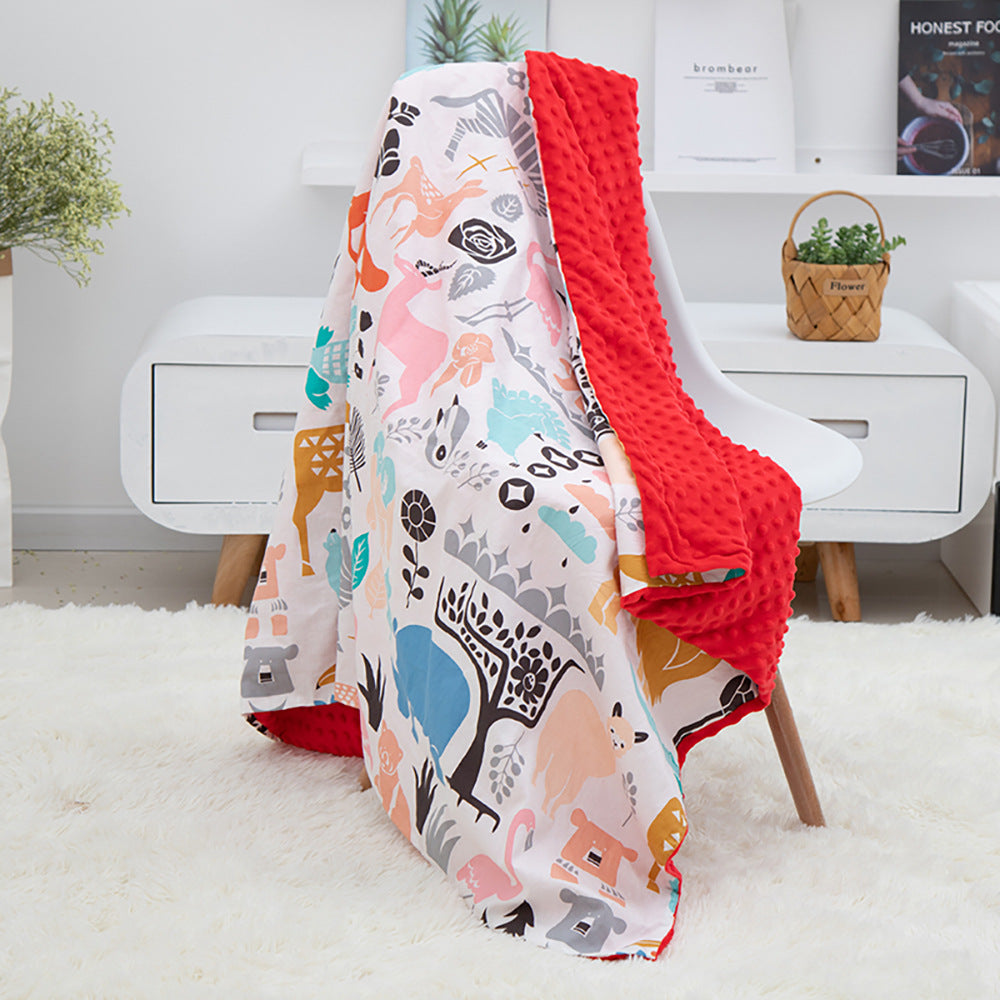 Household Cotton Cartoon Printing Baby Blanket