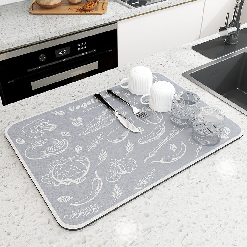 Household Fashion Kitchen Countertop Drain Pad