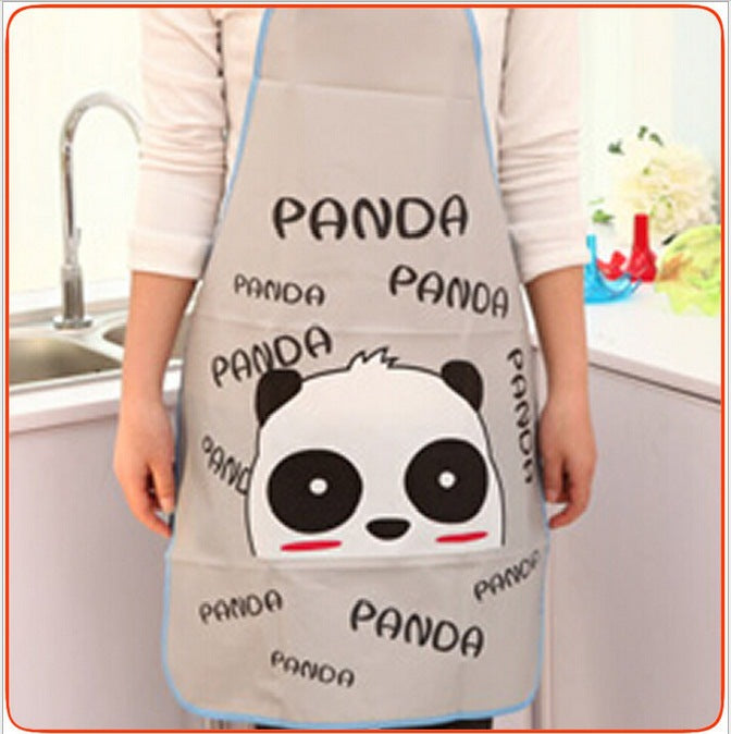 Cartoon Kitchen Waterproof And Antifouling Half-length Apron