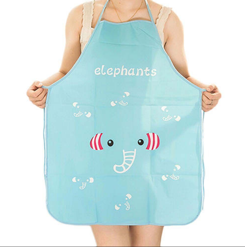 Cartoon Kitchen Waterproof And Antifouling Half-length Apron