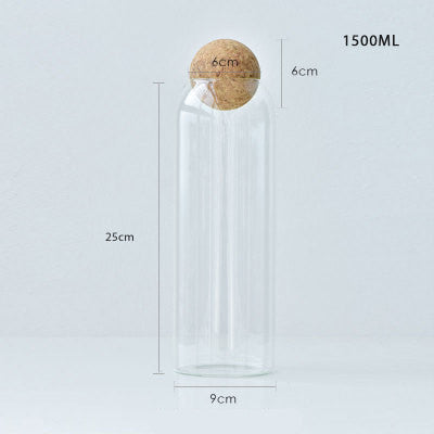 Glass Sealed Kitchen Storage Jar Diameter 90mm