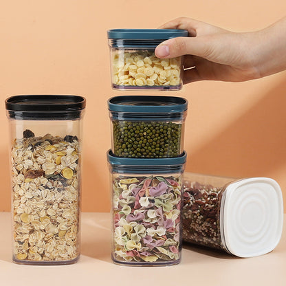 Kitchen Transparent Plastic Grain Storage Box