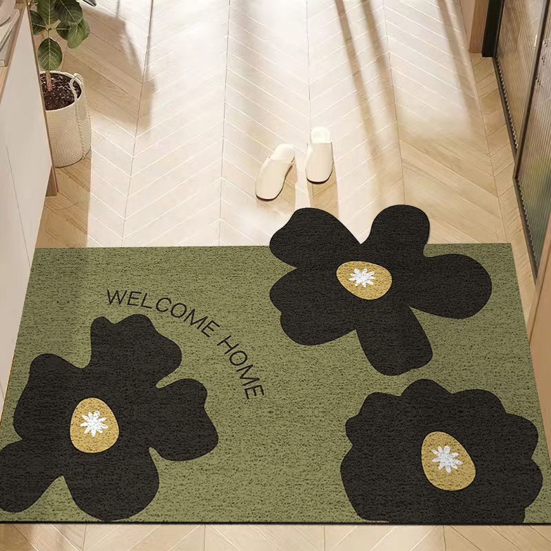 Flower Porch Door Rub Dirt Pad Household