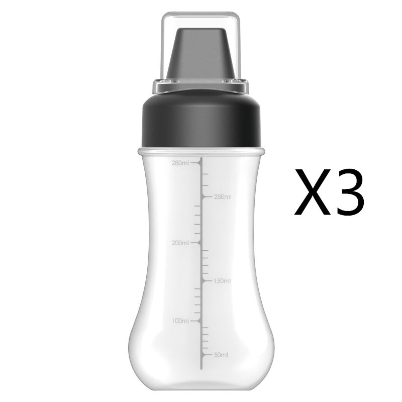 Five-hole Scale Squeezing Sauce Bottle With Lid Kitchen Tool