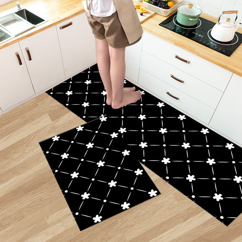 Household Fashion Simple Stain-resistant Kitchen Floor Mat