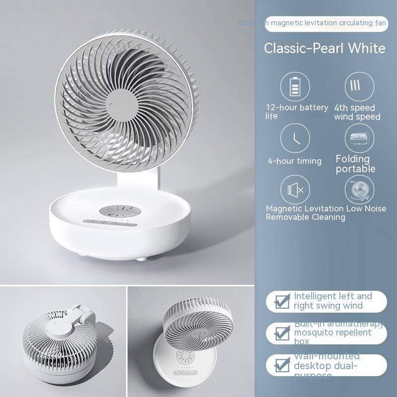 Electric Fan Household Kitchen Wall Hanging Folding Table