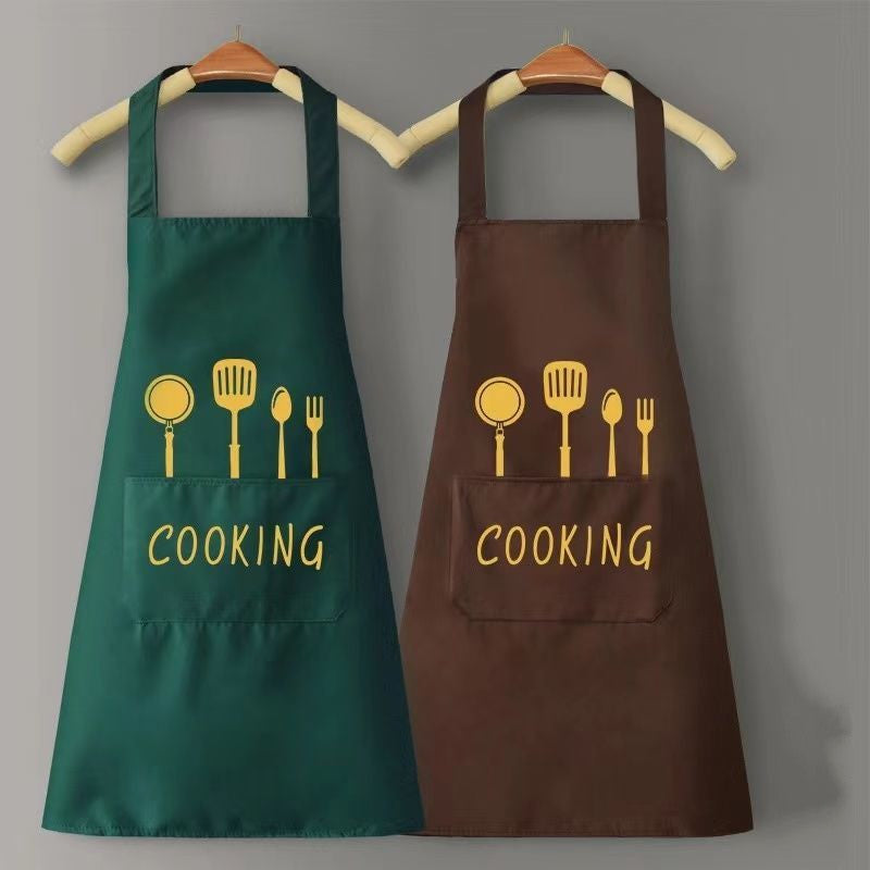 Home Kitchen Waterproof And Oil Proof Apron Cute Version Customization