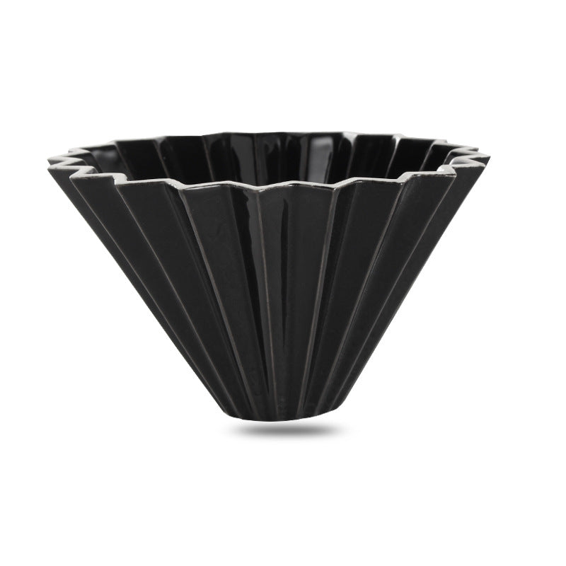 Hand brewed coffee origami filter cup