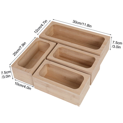 Multifunctional Kitchen Dispenser Bamboo Storage Rack