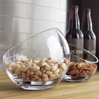 Household Fruit Salad Bowl Glass Bevel Mouth