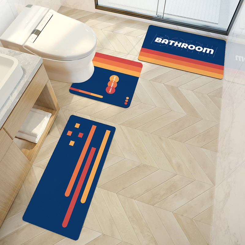 Home Bathroom Kitchen Absorbent Carpet Floor Mat