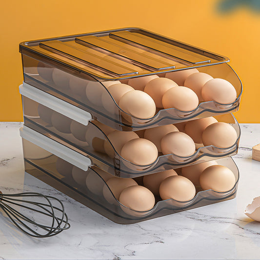 Refrigerator Kitchen Egg Plastic Storage Box