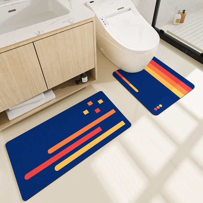 Home Bathroom Kitchen Absorbent Carpet Floor Mat