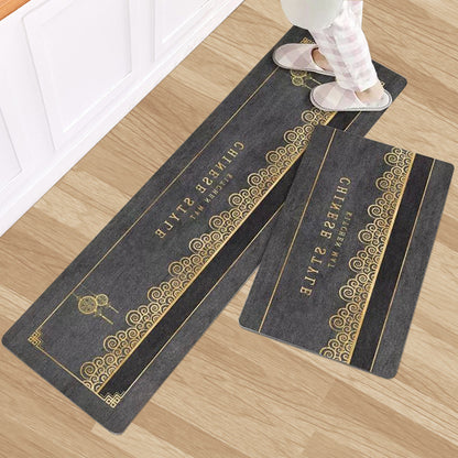 Household Fashion Simple Stain-resistant Kitchen Floor Mat