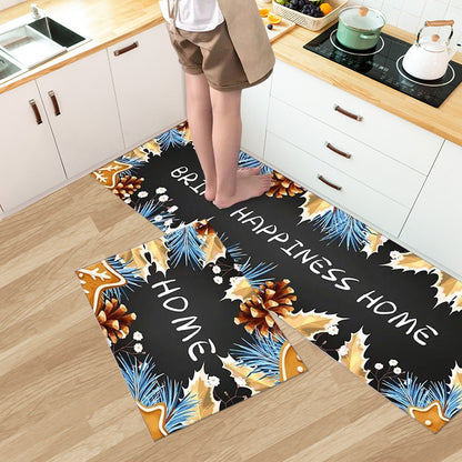 Household Fashion Simple Stain-resistant Kitchen Floor Mat