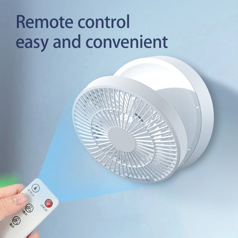 2023 Remote Control Portable Rechargeable Ceiling Usb Electric Folding Fan Night Light Air Cooler Home-appliance Home