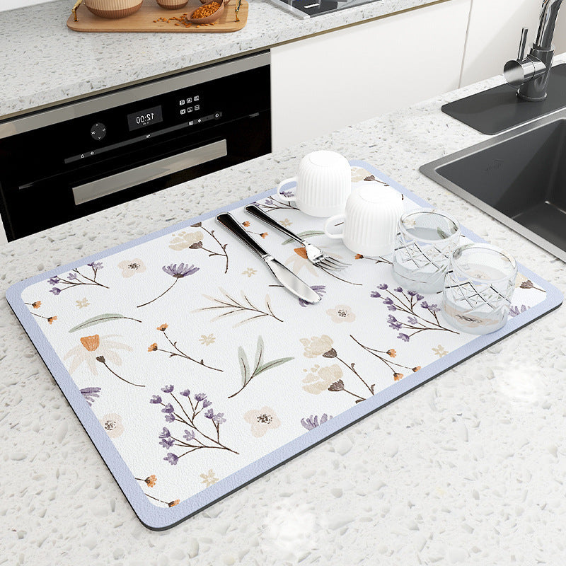 Household Fashion Kitchen Countertop Drain Pad