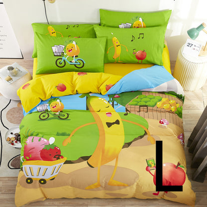 Home Textile Cute Cartoon Children Bed Sheet Bed Sheet Quilt Cover Bedding