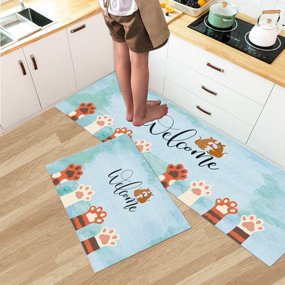 Household Fashion Simple Stain-resistant Kitchen Floor Mat