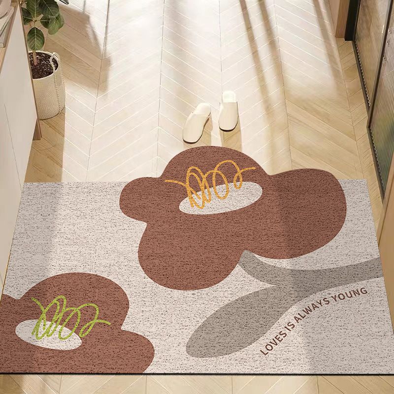 Flower Porch Door Rub Dirt Pad Household