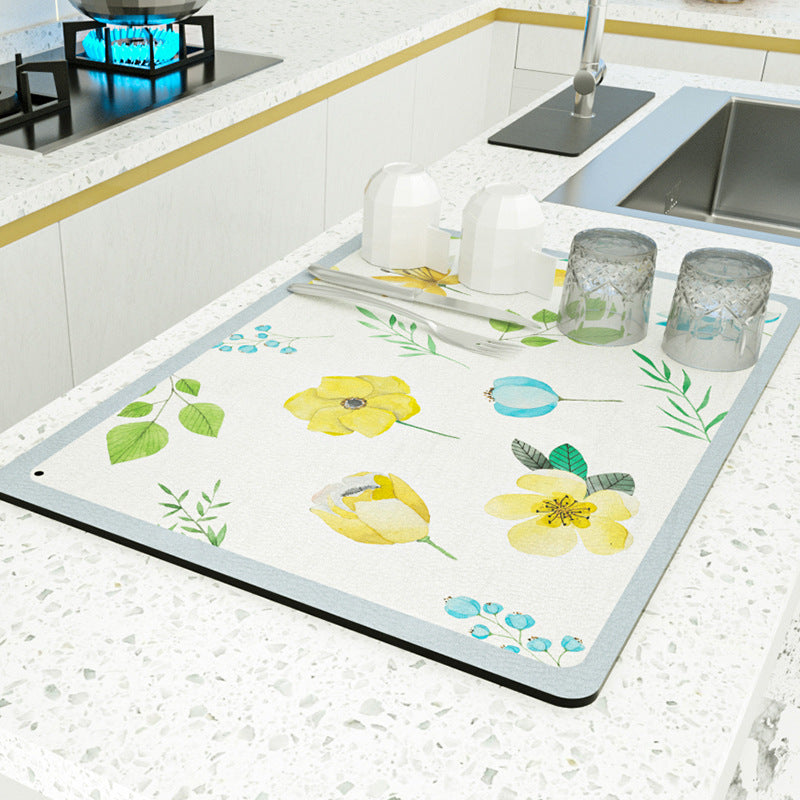 Household Fashion Kitchen Countertop Drain Pad