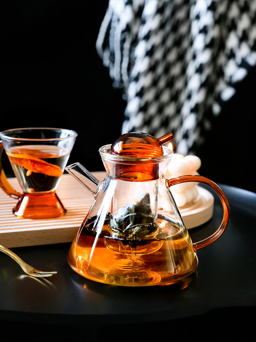 Household Simple Heat-resistant Glass Teapot Set