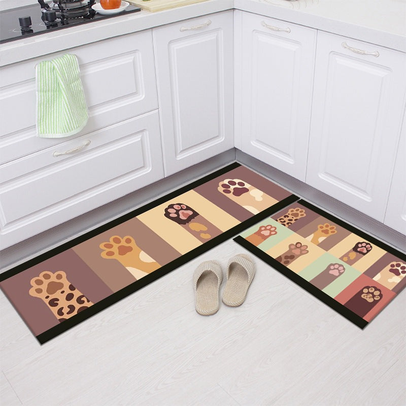 New Creative Rectangular Cartoon Home Kitchen Mat