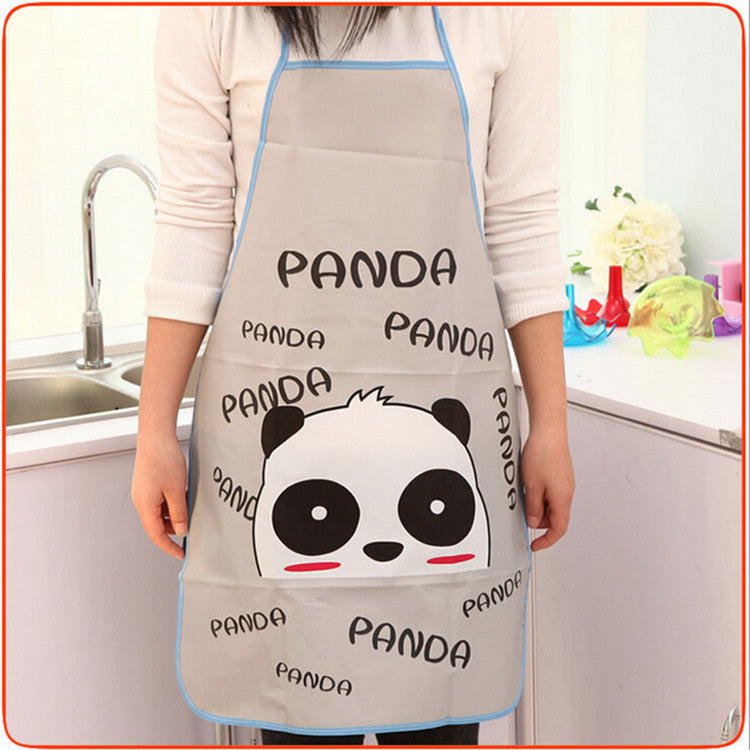 Cartoon Kitchen Waterproof And Antifouling Half-length Apron