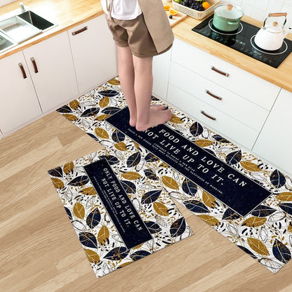 Household Fashion Simple Stain-resistant Kitchen Floor Mat