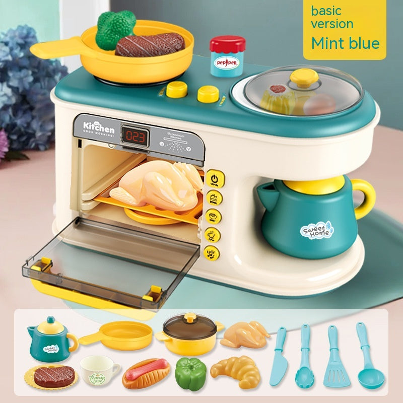 Children's Play House Kitchen Toys Simulation Kitchenware Breakfast Machine Toys