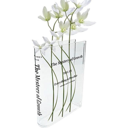 Household Norasia Acrylic Book-shaped Flower Box