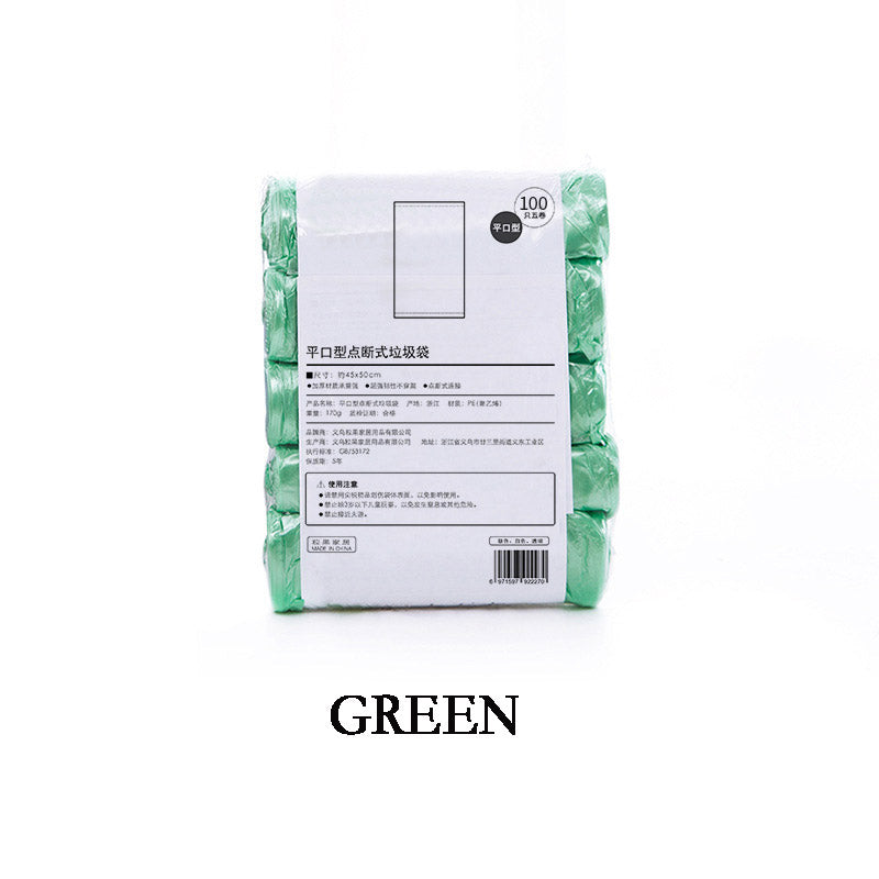 Kitchen Flat-mouth Garbage Thickened Classification Plastic Bag